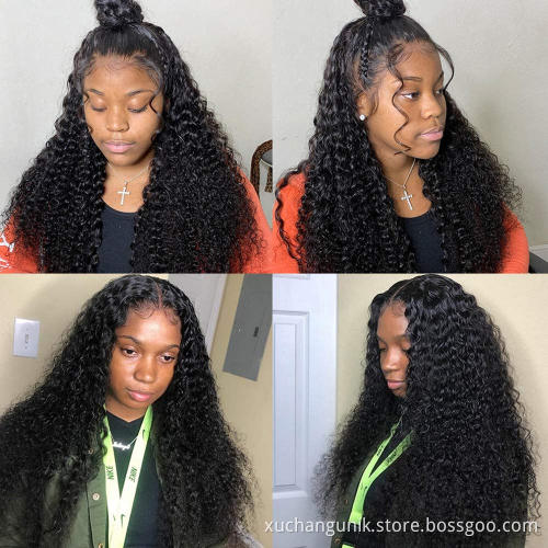 Uniky Wigs Vendor Wholesale Cheap Natural Human hair Curly 13X4 13X6 Lace Front Womens Wigs 100% full lace human hair wig